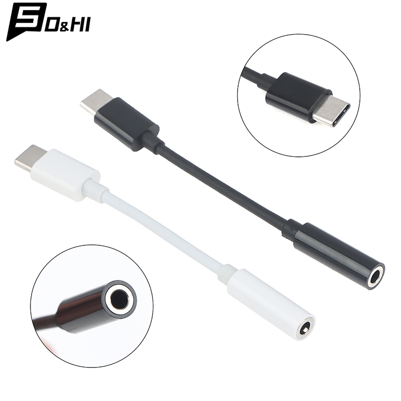 Earphone Splitter Jack - オーディオスプリッター,タイプCから3.5mm,補助ジャック,USB-Cコンバーター,ヘッドフォンアダプター