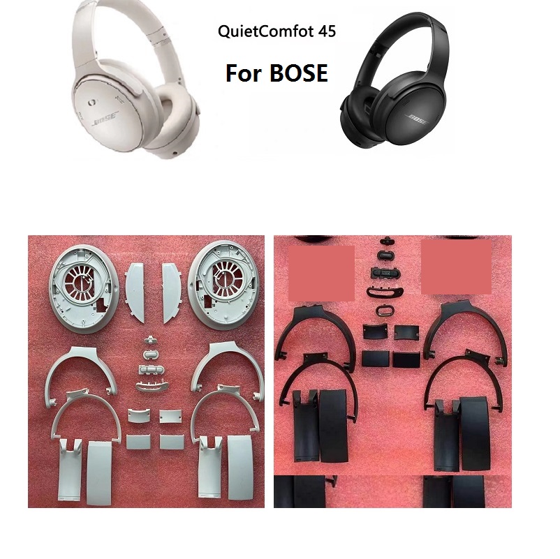 Bose Headphone Qc45 - オリジナルの交換用ヘッドフォン,Bose QuietComfort 15, 25, 35,i,35, 45,qc15,qc25,qc35,qc35ii,qc45用のスペアパーツ,ヒンジスイベル