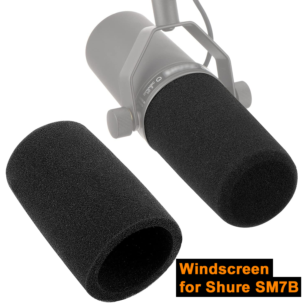 Shure Mic Sm7B - 1PC/2PCS シュア SM7B マイク用フロントガラス ポップフィルターカバー ノイズリダクションスポンジフォーム