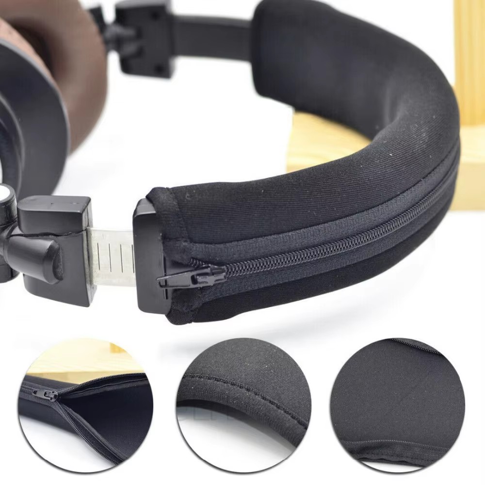 Audio Technica Headphone Ath-M20X - ヘッドフォン保護スリーブ,クッションパッド,オーディオテクニカ用ヘッドバンド,msr7,m50x,m40x,m30,m20x,ジッパー
