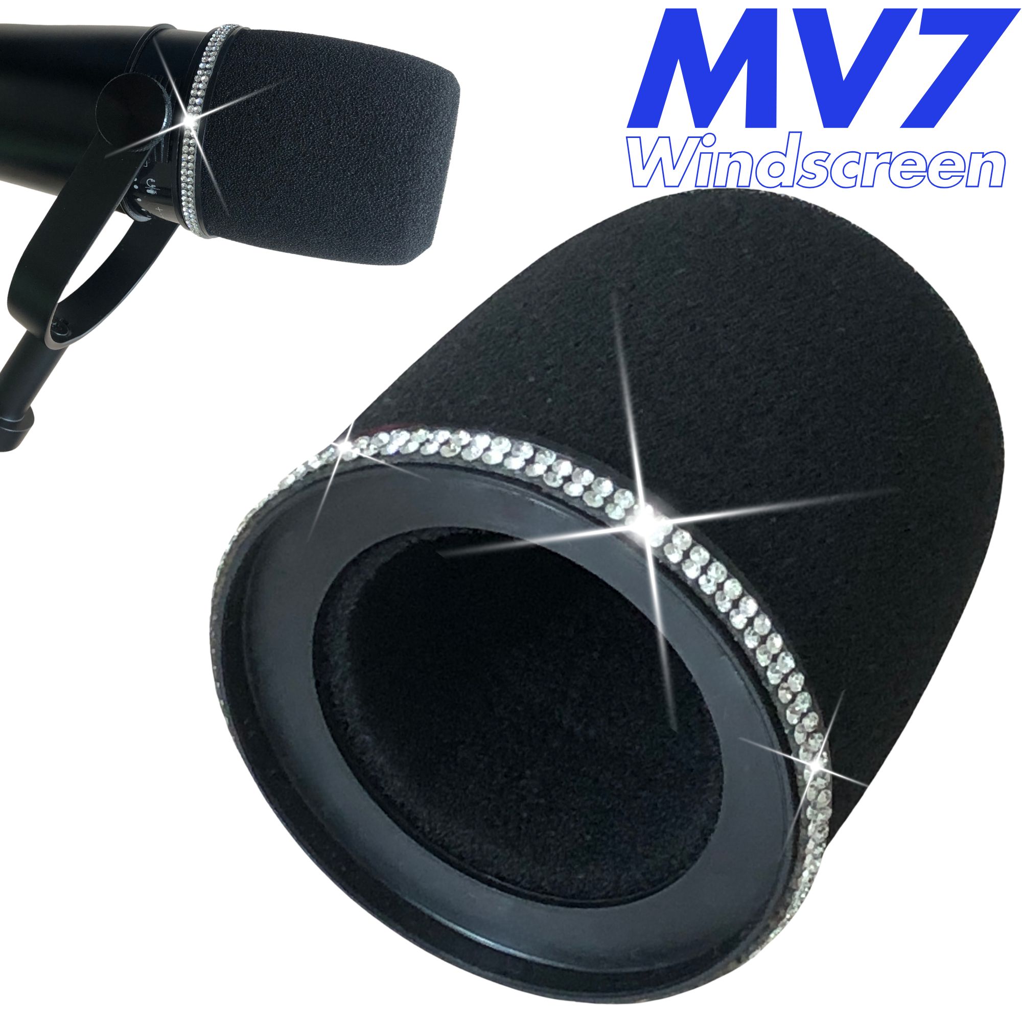 Shure Mic Mv7 - Shining MV7 ポップフィルター Shure MV7、MV7X、MV7i、MV7+ マイクブームアーム用フォームウィンドスクリーンマイクスポンジカバー