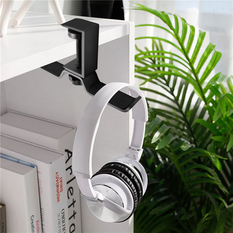 B68C デュアルヘッドフォンスタンド、デスク下、ユニバーサ - Headphone Stand Desk のレビューと価格