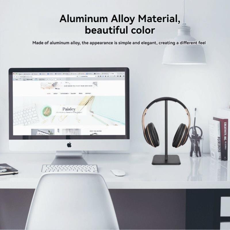 1個入り ユニバーサルプラスチック製ヘッドホンホルダー ゲー - Headphone Stand Desk のレビューと価格