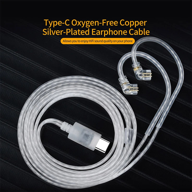 KZイヤホンケーブル OFC銀メッキアップグレードケーブル  - Wired Earphone Mic のレビューと価格