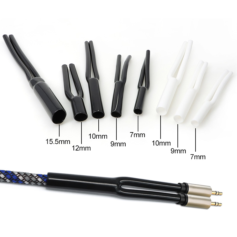 2-100個 Y字型PVCスリーブ 7mm 9mm 10mm - Audio Splitter Y のレビューと価格