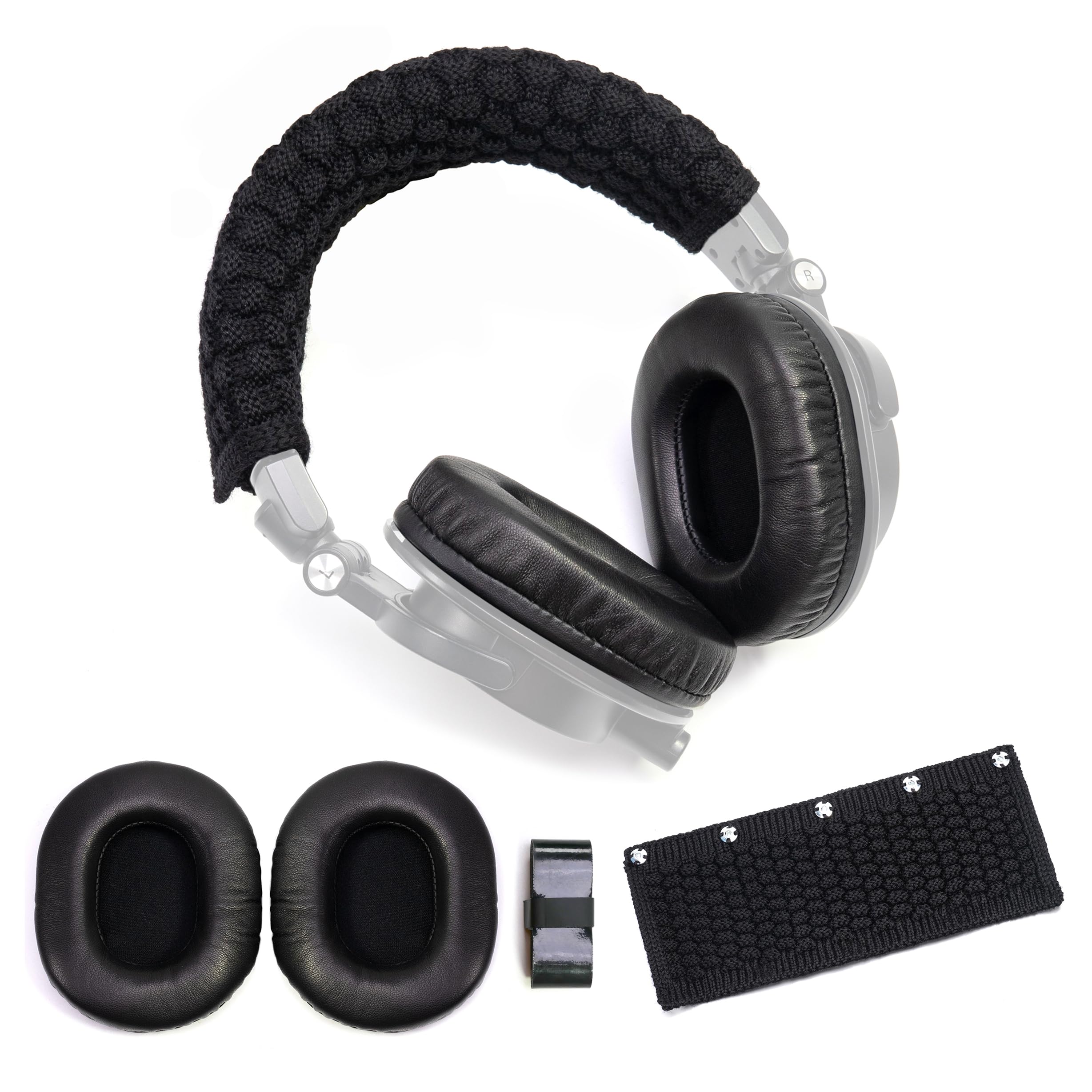 ヘッドフォン用ラマスキンイヤーパッド、ウールヘッドバンド、ク - Audio Technica Headphone Ath-M20X のレビューと価格