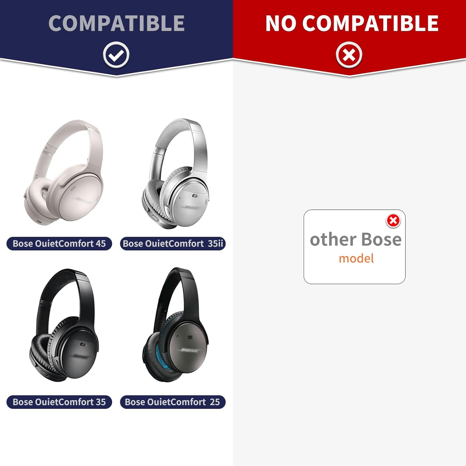 QuietComfort /QC45 冷却ジェル イヤーパッ - Bose Headphone Qc45 のレビューと価格