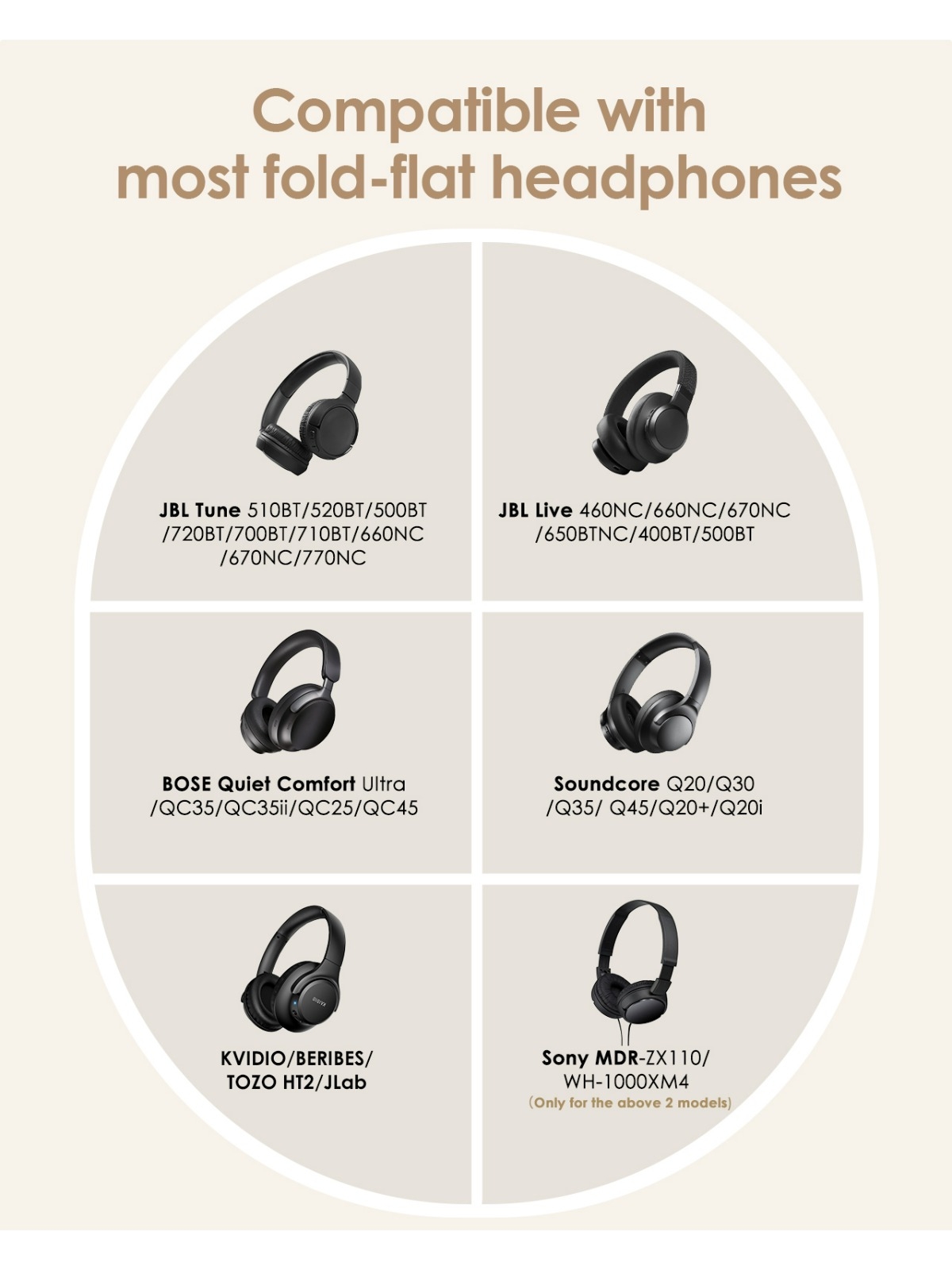 半折りたたみ式ヘッドフォンハードケース JBL Tune 5 - Sony Headphone Wh-1000Xm4 のレビューと価格