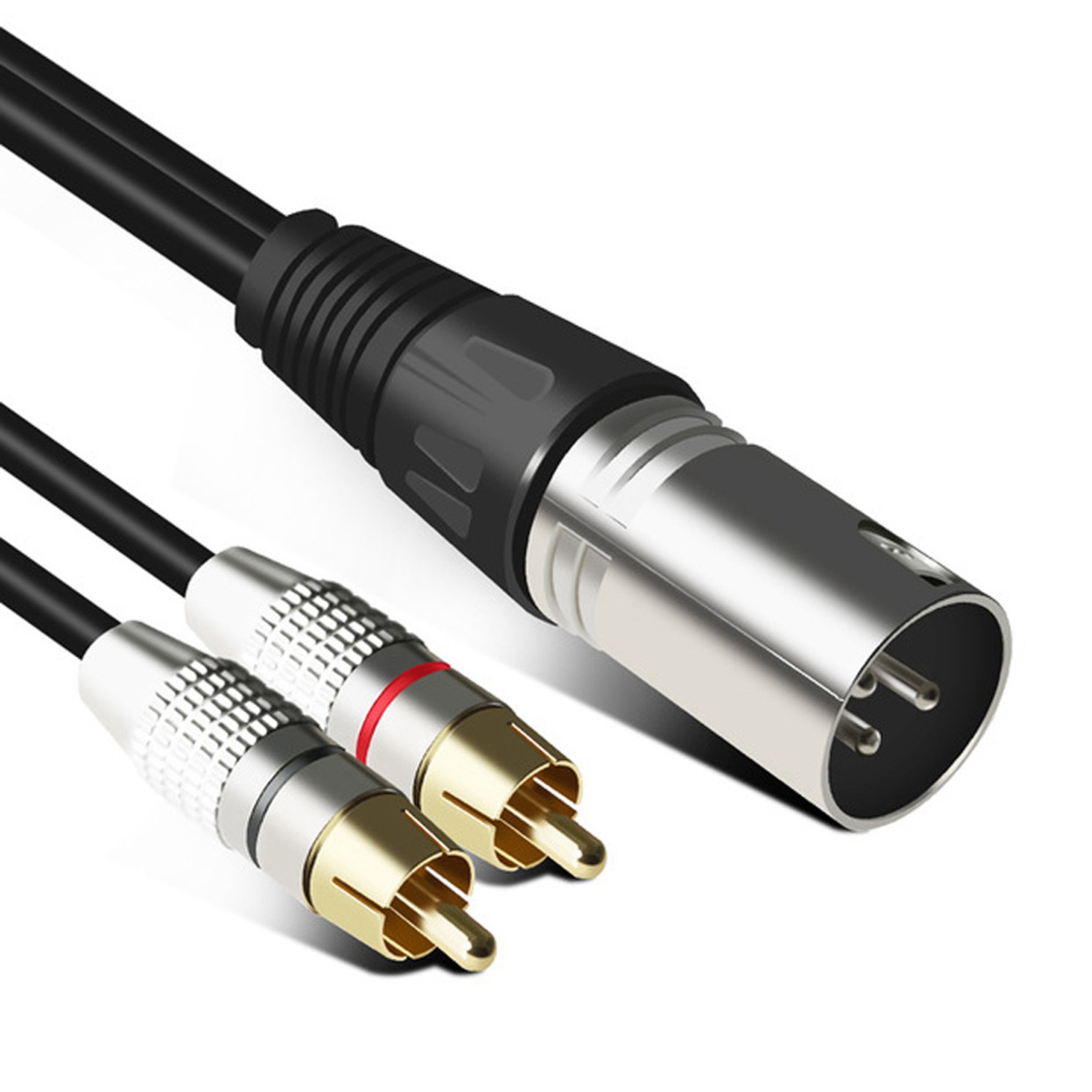 ステレオオーディオケーブルコネクタ、マイク用Yスプリッターコ - Audio Splitter Y のレビューと価格