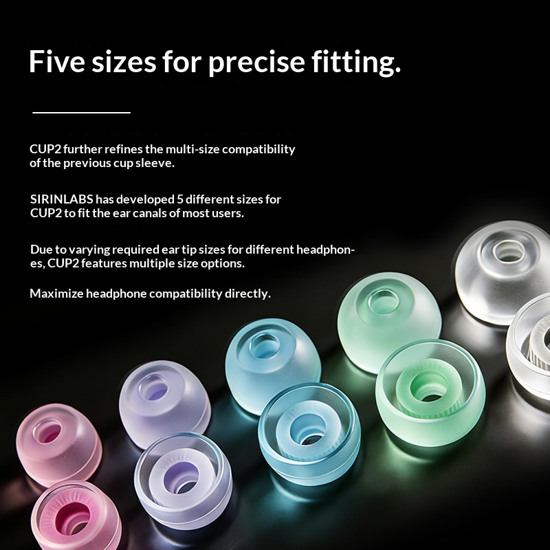 SIRINLABS TipsA CUP2 シリコン製イヤーチ - Silicone Ear Tip Replacement のレビューと価格