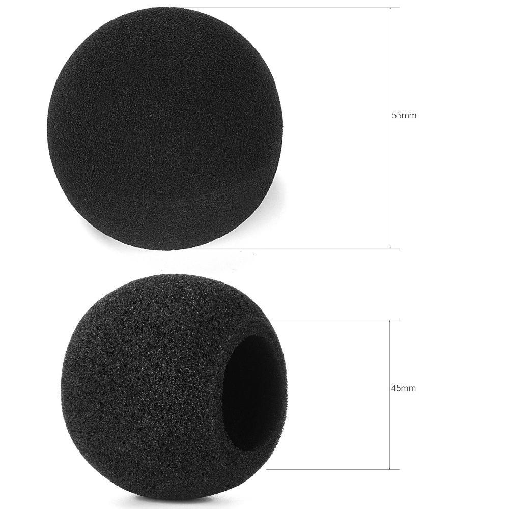 交換用マイクウィンドスクリーンカバー フロッキングスポンジフ - Shure Mic Mv7 のレビューと価格