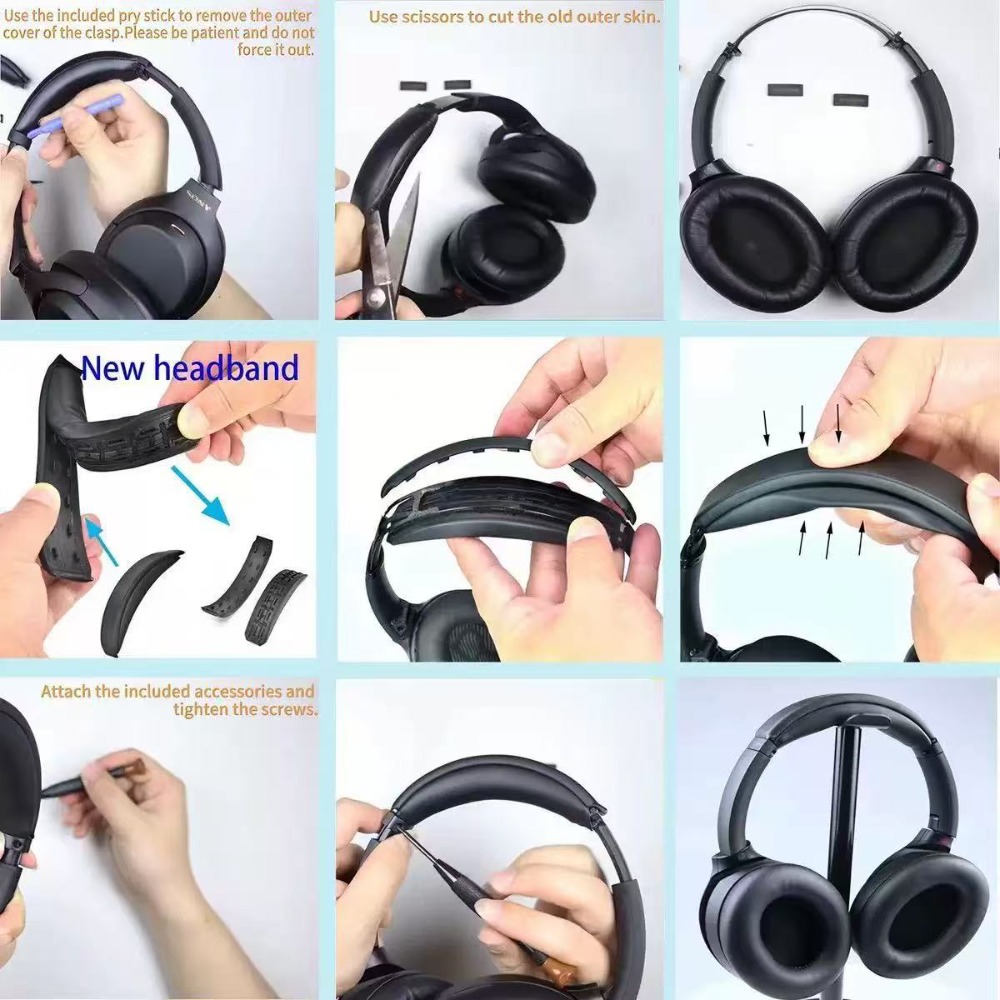 Sony WH-1000XM4ヘッドホン用スナップオン式交換 - Sony Headphone Wh-1000Xm4 のレビューと価格