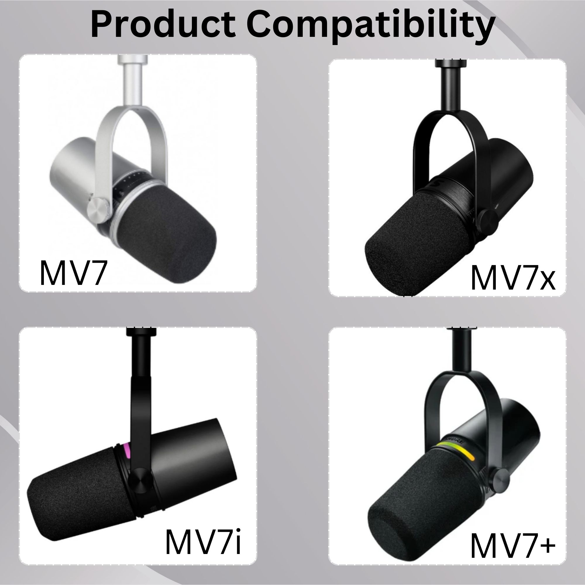 Shining MV7 ポップフィルター Shure MV7 - Shure Mic Mv7 のレビューと価格