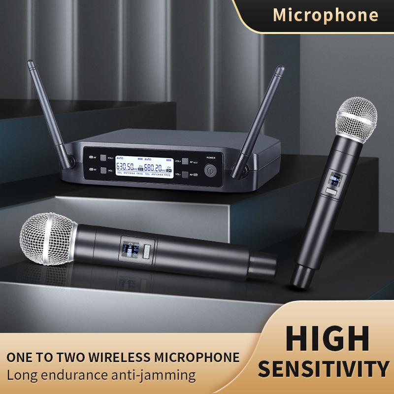 ワイヤレスマイクハンドヘルドデュアルチャンネル UHF 固定 - Shure Mic Sm58 のレビューと価格