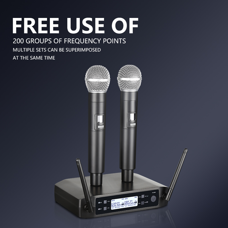 ワイヤレスマイクハンドヘルドデュアルチャンネル UHF 固定 - Shure Mic Sm58 のレビューと価格